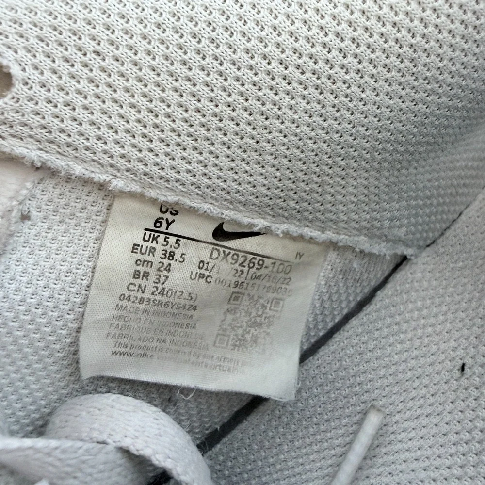 Nike Air Force 1 Low GS White Black FV5948-101 Youth Size 6Y Classic Sneakers